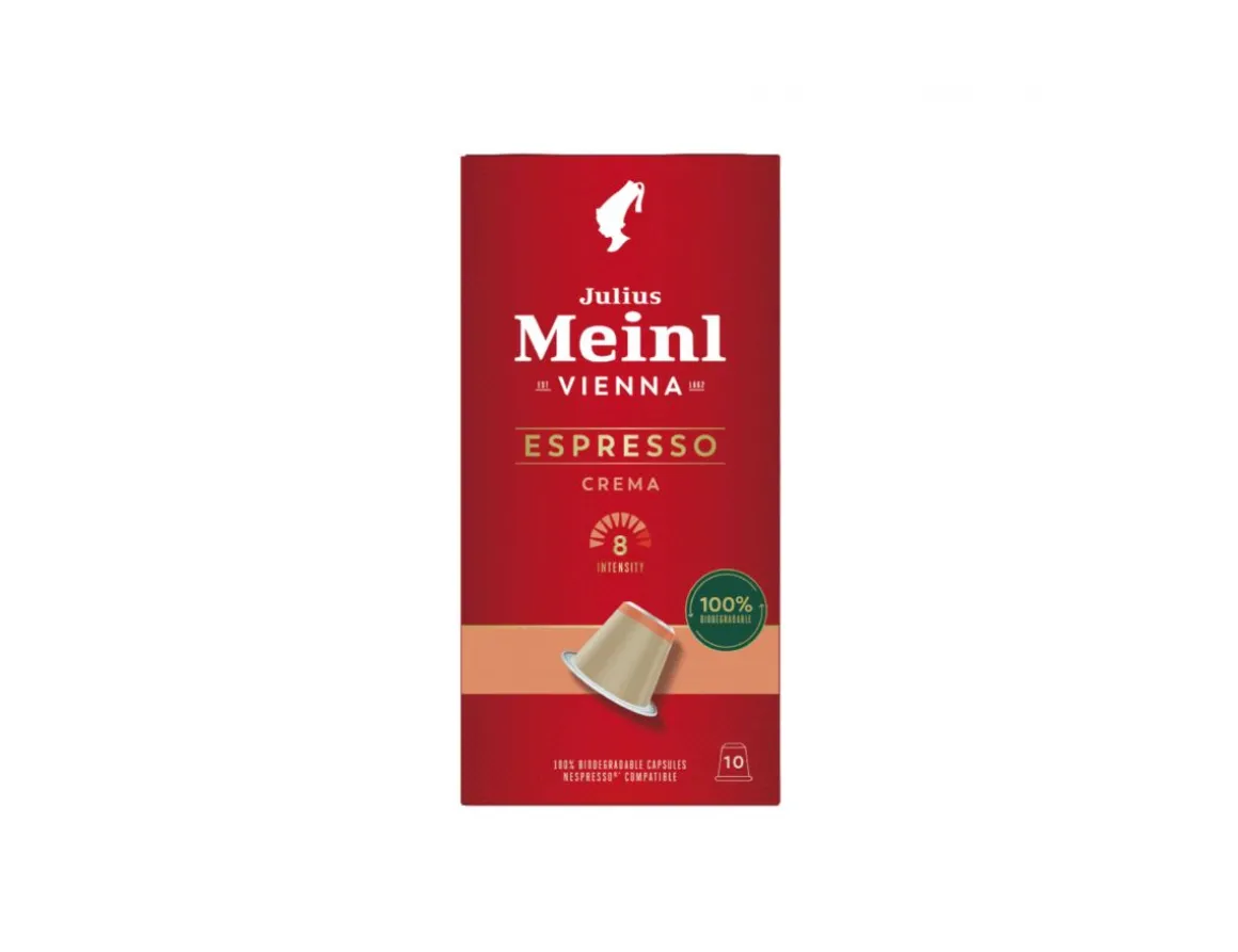 Julius Meinl Nespresso® Kompatible Kapseln>Espresso Crema Biodegradable 10x5.6g Nespresso®