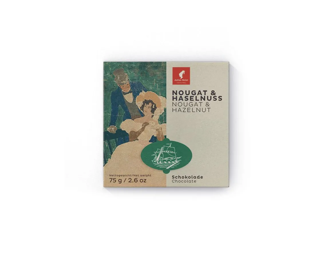 Julius Meinl Kakao & Schokoladen>JM Nougat & Haselnuss Premium Schokolade 75g/2.6 oz