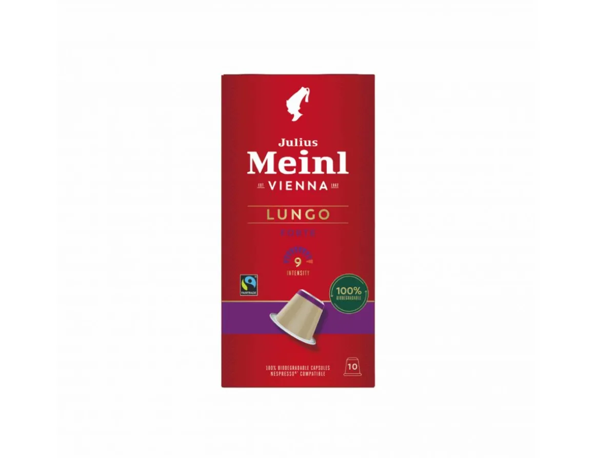 Julius Meinl Nespresso® Kompatible Kapseln>Lungo Forte Biodegradable 10x5.6g Nespresso®