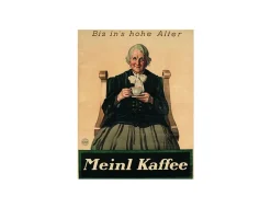 Julius Meinl Poster>Meinl Kaffee bis ins hohe Alter Poster